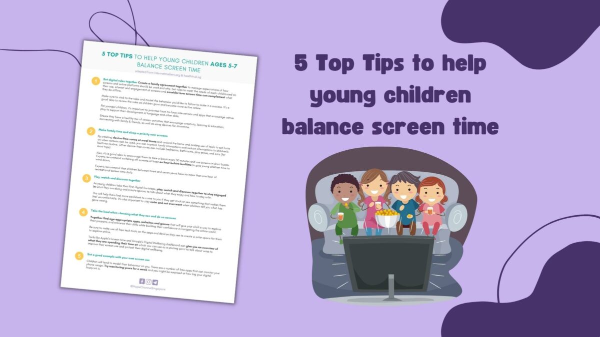 5 Top Tip To Help Young Children Balance Screen Time