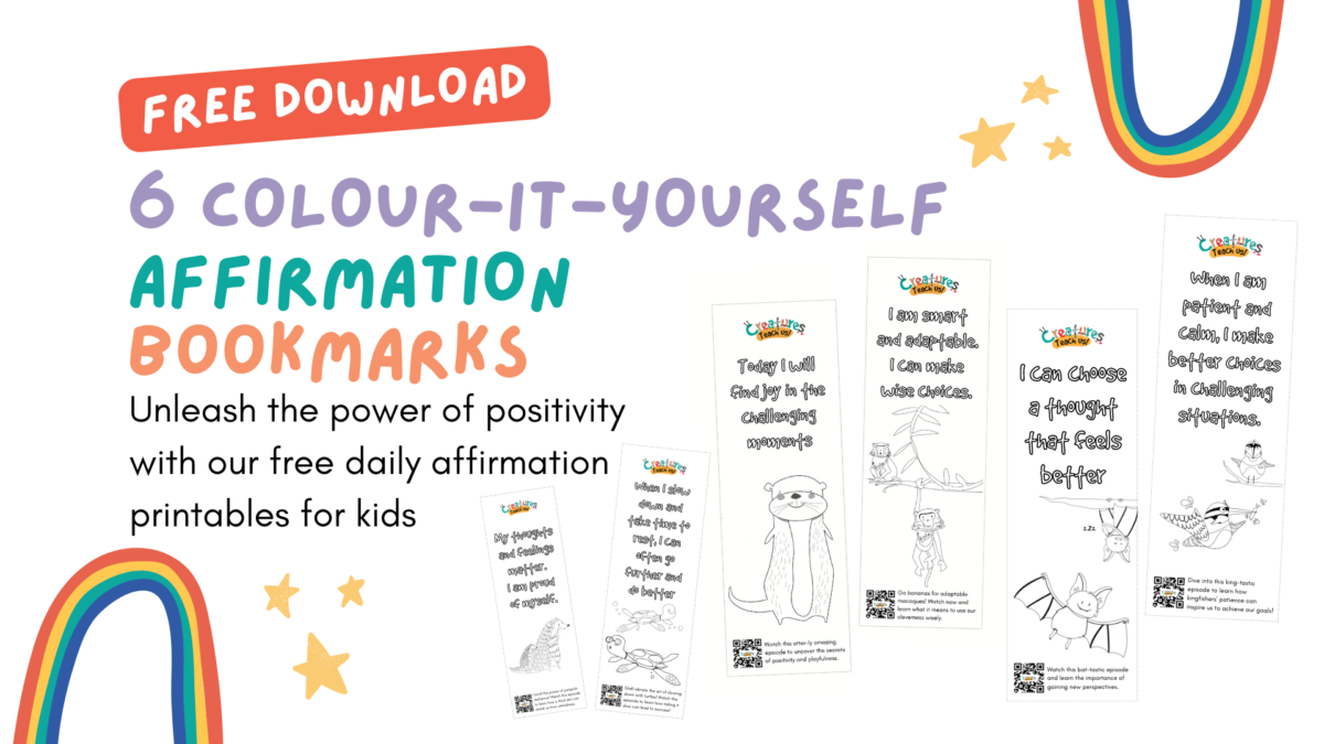Daily Affirmation Bookmarks for Kids